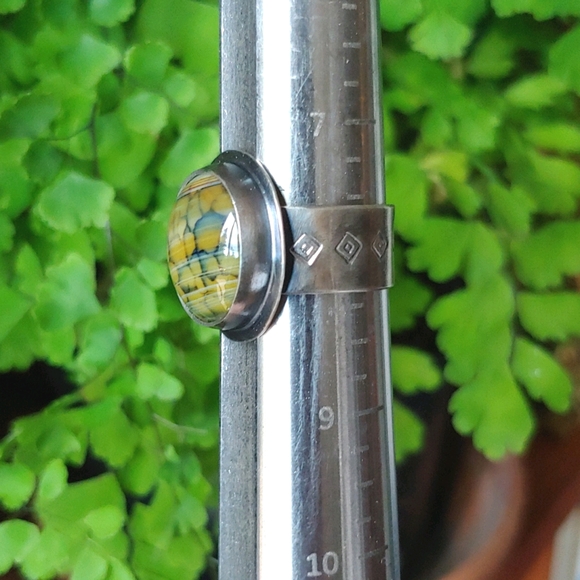 *SOLD* Dragon Scale Banded Agate Ring - Issabeau Jewelry One of a Kind - Picture 12 of 12